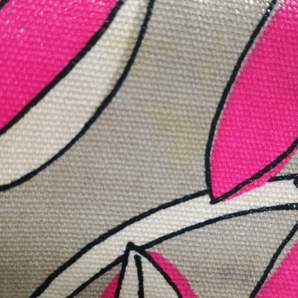 Fossil Orange Blossom Purse Shoulder Bag Floral * Flaws* - Picture 7 of 12